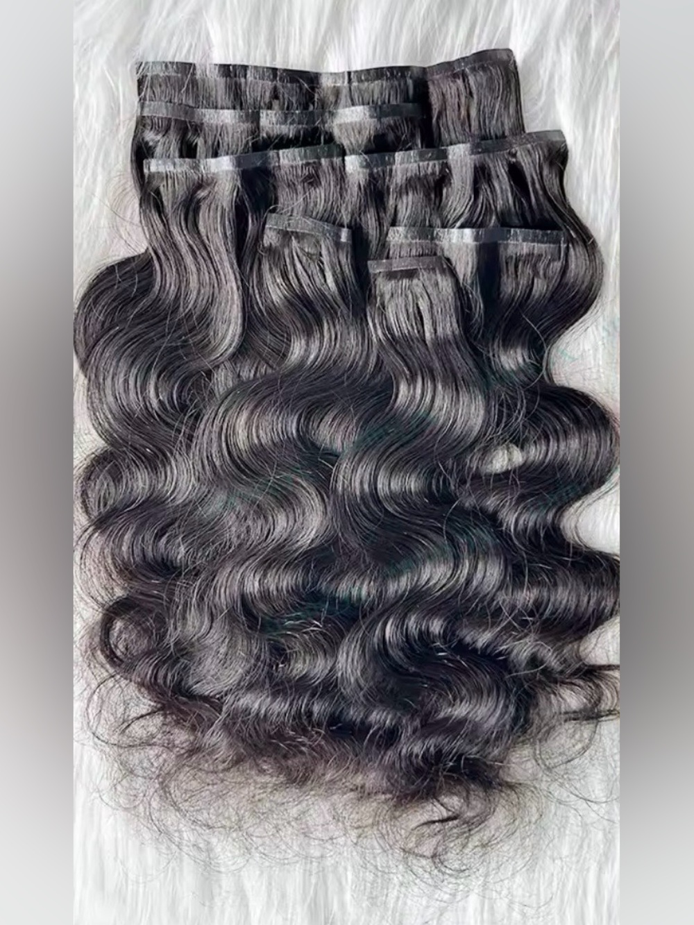 Human hair clip in extentions